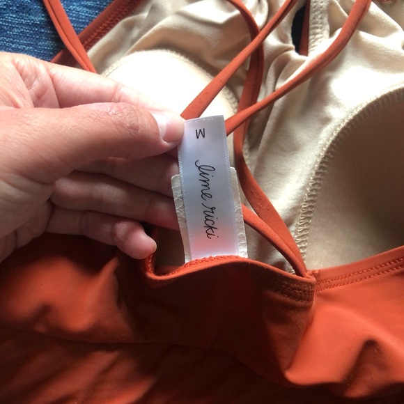 Lime Ricki Rust High Neck Tankini Top - Picture 4 of 4